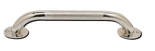 Grab bar- knurled chrome 18in
