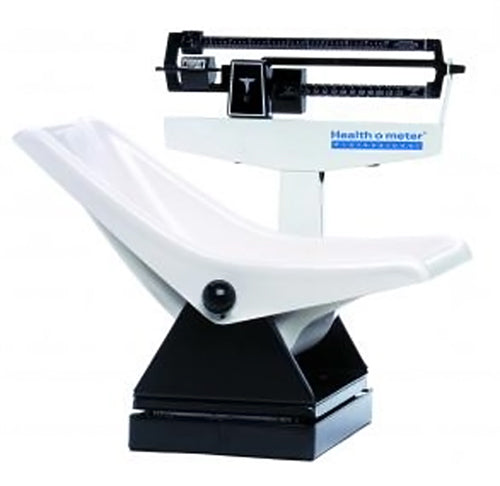 Pediatric beam scale with child seat