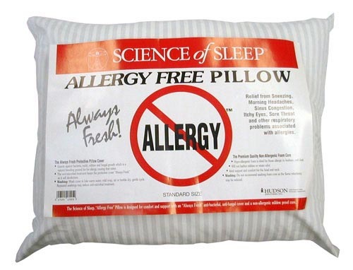 Allergy-free pillow standard 15.5  x 23