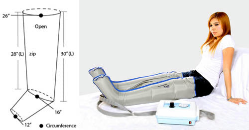 Lymphedema garment full-leg double  30   large