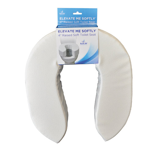 Elevate me softly blue jay 4  raised soft toilet seat
