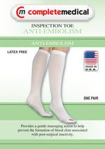 Anti-embolism stockings xl/lng 15-20mmhg below knee  insp toe